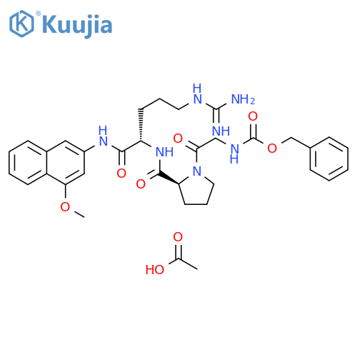 Z-Gly-Pro-Arg-4MbNA acetate salt structure