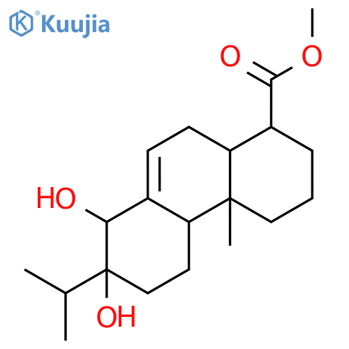 methyl (1R,4aS,4bR,7R,8S,10aS)-7,8-dihydroxy-4a-methyl-7-(propan-2-yl)-1,2,3,4,4a,4b,5,6,7,8,10,10a-dodecahydrophenanthrene-1-carboxylate structure