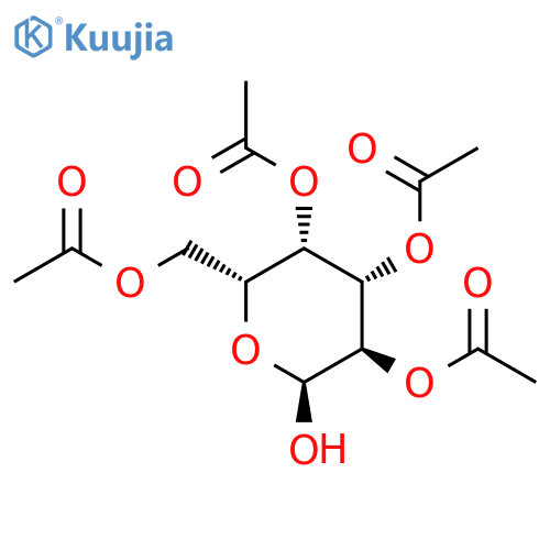 2,3,4,6-Tetra-O-acetyl-a-D-galactopyranose structure