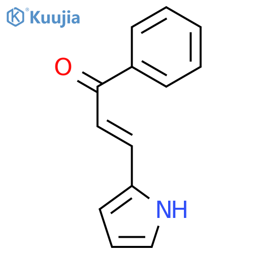 2-Propen-1-one, 1-phenyl-3-(1H-pyrrol-2-yl)-, (2E)- structure