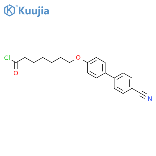 Heptanoyl chloride, 7-[(4'-cyano[1,1'-biphenyl]-4-yl)oxy]- structure