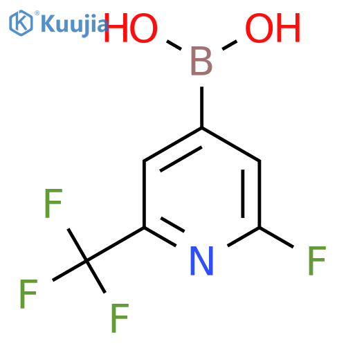 2-fluoro-6-(trifluoromethyl)pyridin-4-ylboronic acid structure