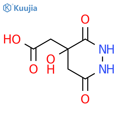 4-Pyridazineaceticacid, hexahydro-4-hydroxy-3,6-dioxo- structure