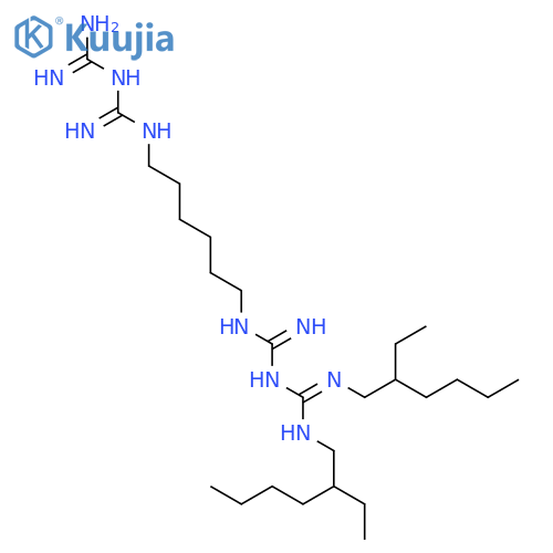 N,N''-Bis(2-ethylhexyl)-3,12-diimino-2,4,11,13-tetraazatetradecanediimidamide structure
