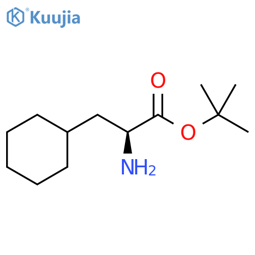 tert-butyl (2S)-2-amino-3-cyclohexyl-propanoate structure