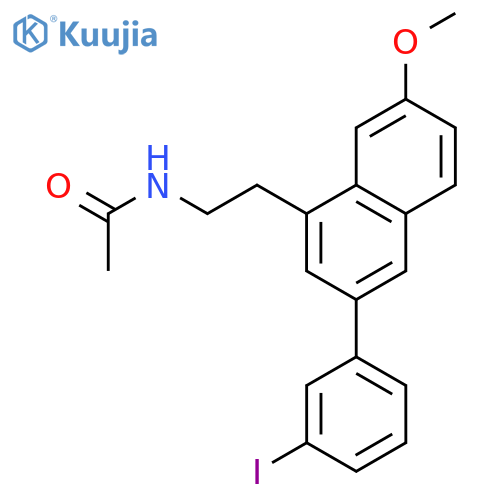 Acetamide, N-[2-[3-(3-iodophenyl)-7-methoxy-1-naphthalenyl]ethyl]- structure