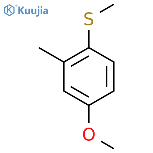 4-Methoxy-2-methyl-1-methylsulfanylbenzene structure