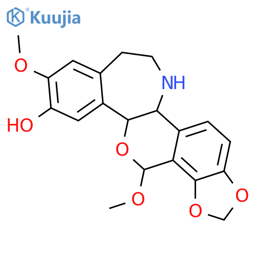 1,3-Dioxolo[7,8][2]benzopyrano[3,4-a][3]benzazepin-11-ol,5b,6,7,8,12b,14-hexahydro-10,14-dimethoxy-, (5bR,12bS,14R)- structure