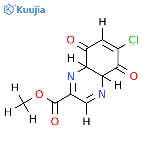 1, 4-Dioxide, Me ester-6-Chloro-2-quinoxalinecarboxylic acid structure