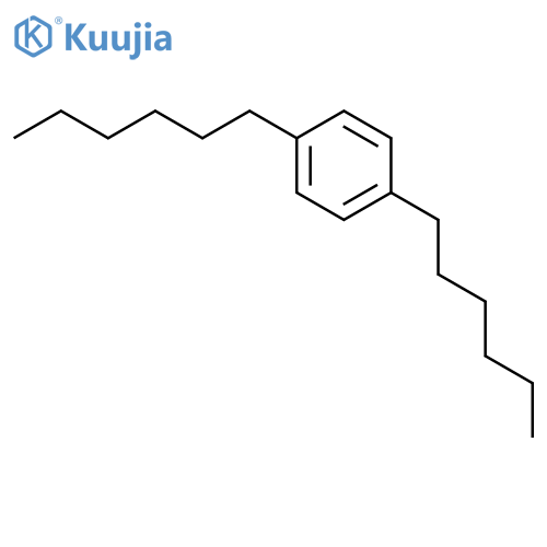 1,4-di-n-hexylbenzene structure