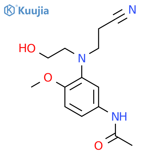 N-[3-[(2-Cyanoethyl)(2-hydroxyethyl)amino]-4-methoxyphenyl]acetamide structure