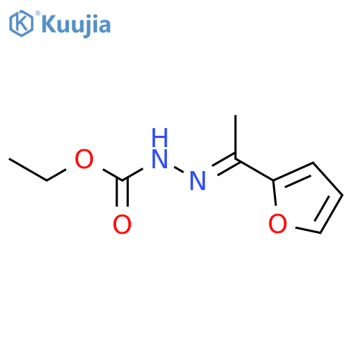 Hydrazinecarboxylic acid, [1-(2-furanyl)ethylidene]-, ethyl ester structure