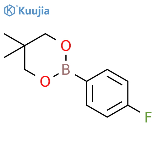 2-(4-Fluorophenyl)-5,5-dimethyl-1,3,2-dioxaborinane structure
