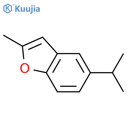 Benzofuran,2-methyl-5-(1-methylethyl)- structure