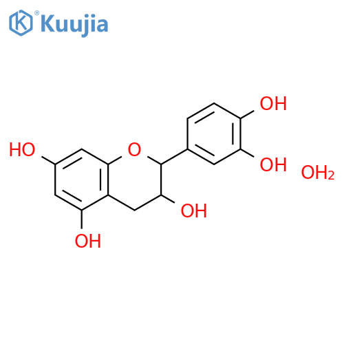 (+)-Catechin hydrate structure
