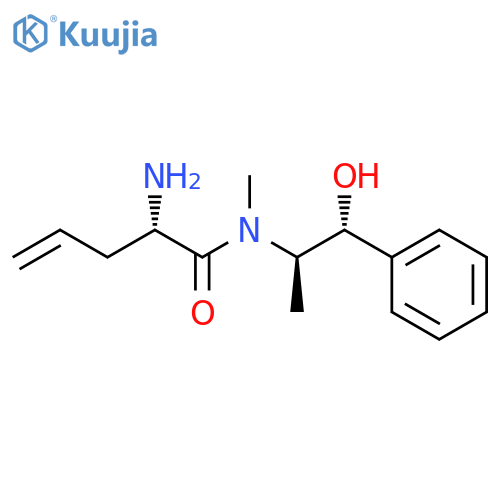 4-Pentenamide,2-amino-N-[(1R,2R)-2-hydroxy-1-methyl-2-phenylethyl]-N-methyl-, (2S)- structure