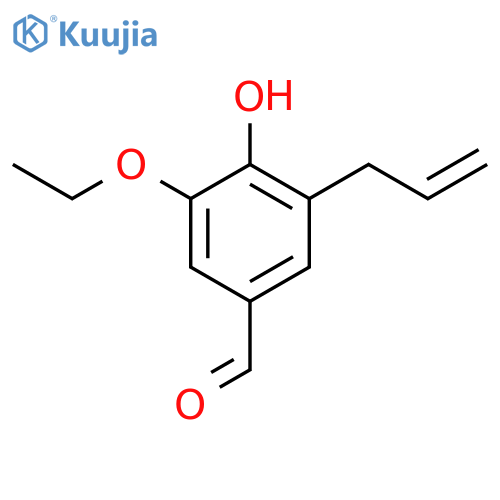 3-ethoxy-4-hydroxy-5-(prop-2-en-1-yl)benzaldehyde structure