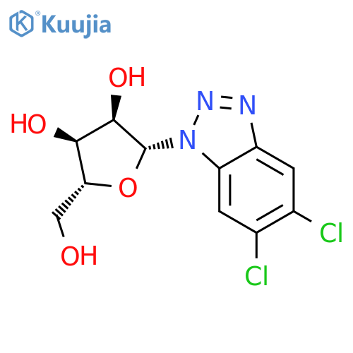 1H-Benzotriazole,5,6-dichloro-1-b-D-ribofuranosyl- structure