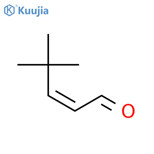 (2Z)-4,4-Dimethyl-2-pentenal structure