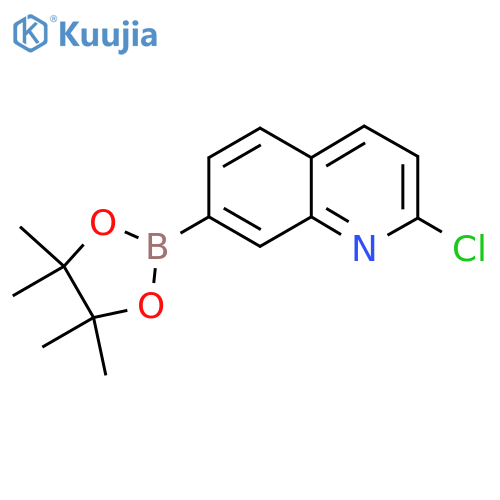 2-Chloro-7-(4,4,5,5-tetramethyl-1,3,2-dioxaborolan-2-yl)quinoline structure