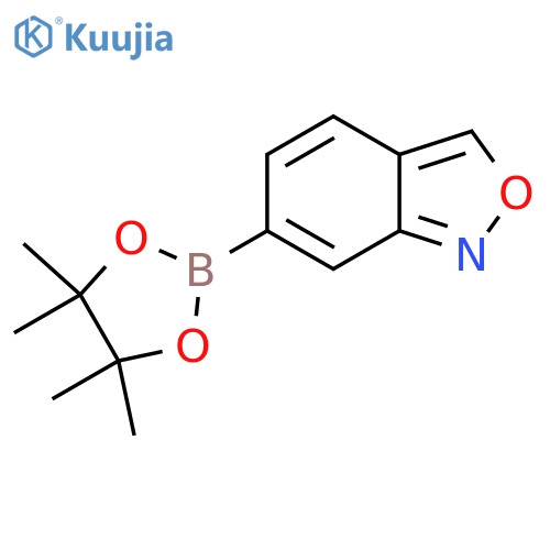 6-(4,4,5,5-tetramethyl-1,3,2-dioxaborolan-2-yl)-2,1-benzoxazole structure