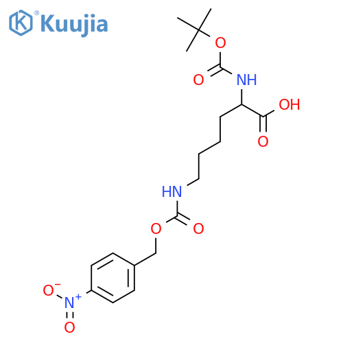 (S)-2-((tert-Butoxycarbonyl)amino)-6-((((40Nitrobenzyl)oxy)carbonyl)amino)hexanoic Acid structure