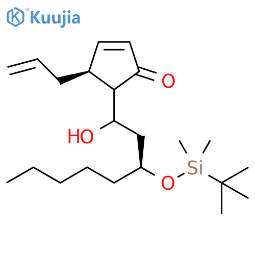 (4S)-5-[(3S)-3-[[(1,1-Dimethylethyl)dimethylsilyl]oxy]-1-hydroxyoctyl]-4-(2-propen-1-yl)-2-cyclopenten-1-one structure