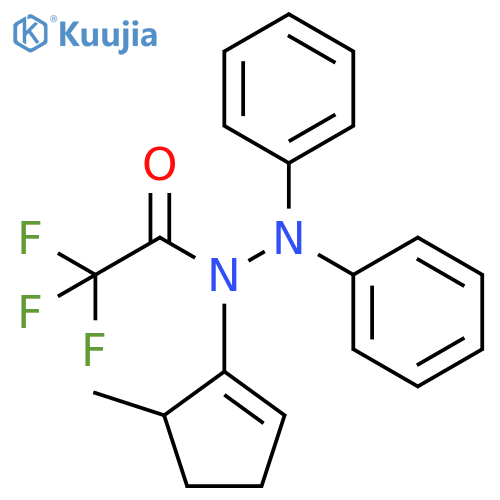 Acetic acid, 2,2,2-trifluoro-, 1-(5-methyl-1-cyclopenten-1-yl)-2,2-diphenylhydrazide structure