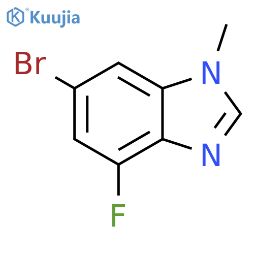 6-bromo-4-fluoro-1-methyl-benzimidazole structure