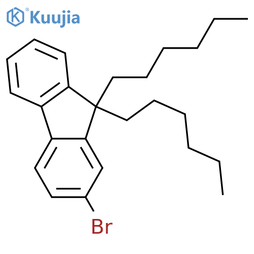 2-Bromo-9,9-dihexylfluorene structure