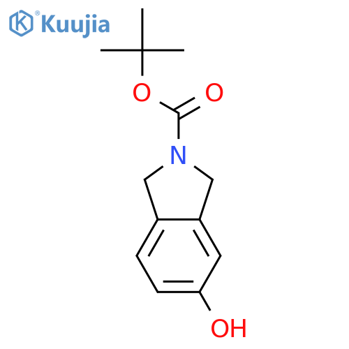 tert-butyl 5-hydroxy-2,3-dihydro-1H-isoindole-2-carboxylate structure