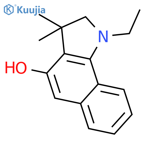 1H-Benz[g]indol-4-ol, 1-ethyl-2,3-dihydro-3,3-dimethyl- structure