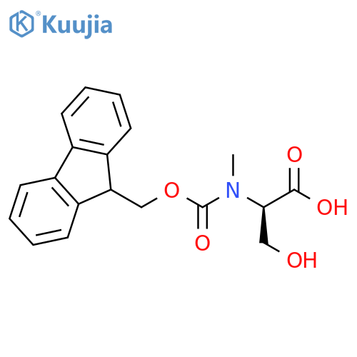 D-Serine, N-[(9H-fluoren-9-ylmethoxy)carbonyl]-N-methyl- structure