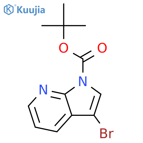 Tert-Butyl 3-bromo-1H-pyrrolo[2,3-b]pyridine-1-carboxylate structure