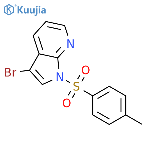 3-bromo-1-(4-methylbenzenesulfonyl)-1H-pyrrolo[2,3-b]pyridine structure