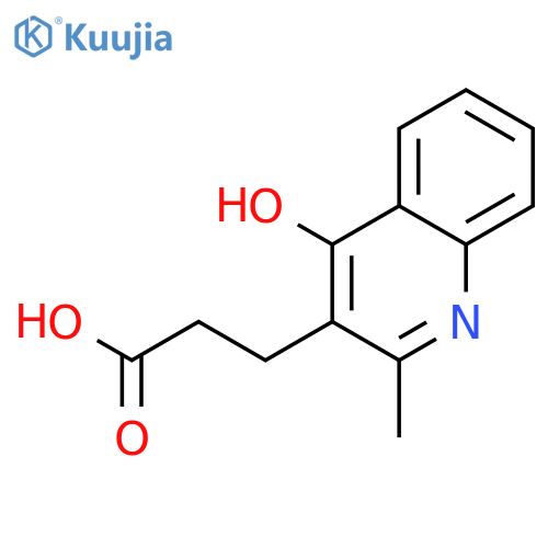 3-(4-Hydroxy-2-methylquinolin-3-yl)propanoic acid structure