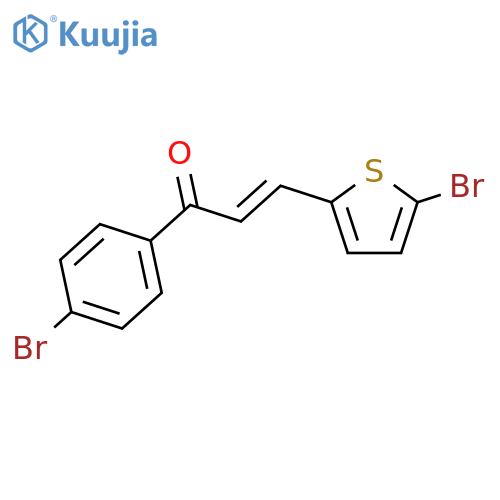 2-Propen-1-one,1-(4-bromophenyl)-3-(5-bromo-2-thienyl)- structure