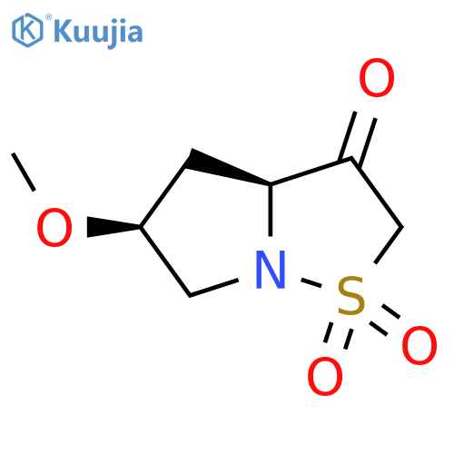 (3As,5S)-5-methoxy-1,1-dioxo-3a,4,5,6-tetrahydropyrrolo[1,2-b][1,2]thiazol-3-one structure
