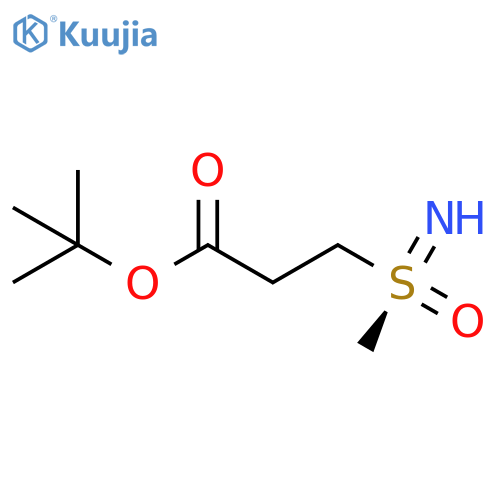 tert-butyl 3-[(R)-imino(methyl)oxo-lambda6-sulfanyl]propanoate structure