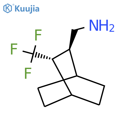 rac-[(2R,3R)-3-(trifluoromethyl)bicyclo[2.2.2]octan-2-yl]methanamine structure
