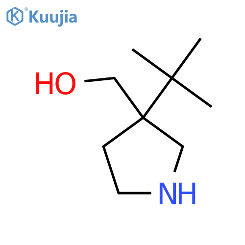 (3-Tert-butylpyrrolidin-3-yl)methanol structure