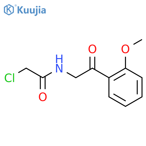 2-Chloro-N-[2-(2-methoxyphenyl)-2-oxoethyl]acetamide structure