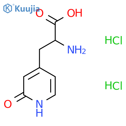 4-Pyridinepropanoic acid, α-amino-1,2-dihydro-2-oxo-, hydrochloride (1:2) structure