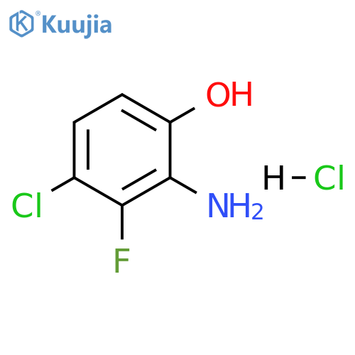 Phenol, 2-amino-4-chloro-3-fluoro-, hydrochloride (1:1) structure
