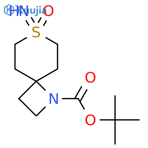 Tert-butyl 7-imino-7-oxo-7lambda6-thia-1-azaspiro[3.5]nonane-1-carboxylate structure