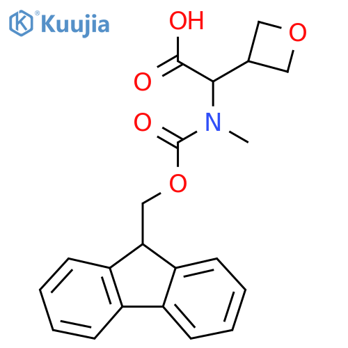 2-[9H-Fluoren-9-ylmethoxycarbonyl(methyl)amino]-2-(oxetan-3-yl)acetic acid structure