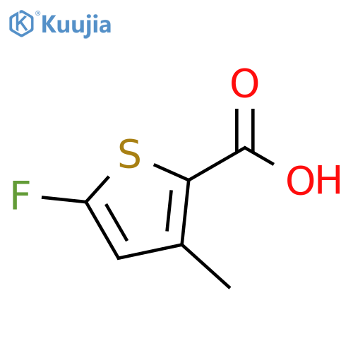 5-fluoro-3-methylthiophene-2-carboxylic acid structure