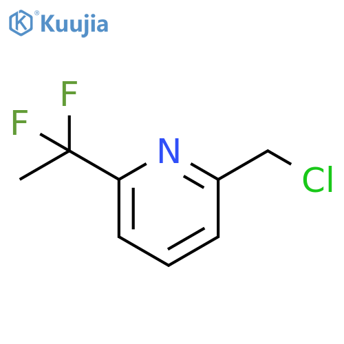 Pyridine, 2-(chloromethyl)-6-(1,1-difluoroethyl)- structure