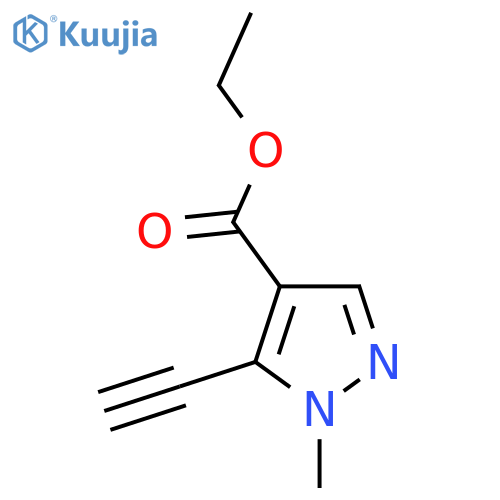 Ethyl 5-ethynyl-1-methyl-1H-pyrazole-4-carboxylate structure