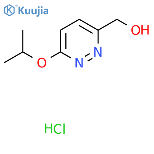 (6-Propan-2-yloxypyridazin-3-yl)methanol;hydrochloride structure